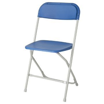 Picture of Bolero Folding Polypropylene Chairs Blue (10 Pack)