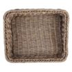 Picture of Olympia Polywicker Rectangular Display Basket Dark Brown 360x300mm