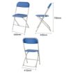 Picture of Bolero Folding Polypropylene Chairs Blue (10 Pack)