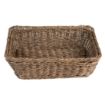 Picture of Olympia Polywicker Rectangular Basket Dark Brown 300x230mm