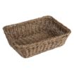 Picture of Olympia Polywicker Rectangular Basket Dark Brown 300x230mm