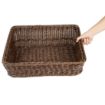 Picture of Olympia Polywicker Rectangular Display Basket Dark Brown 525x385mm