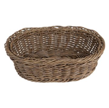 Picture of Olympia Polywicker Oval Basket Dark Brown 240x170mm