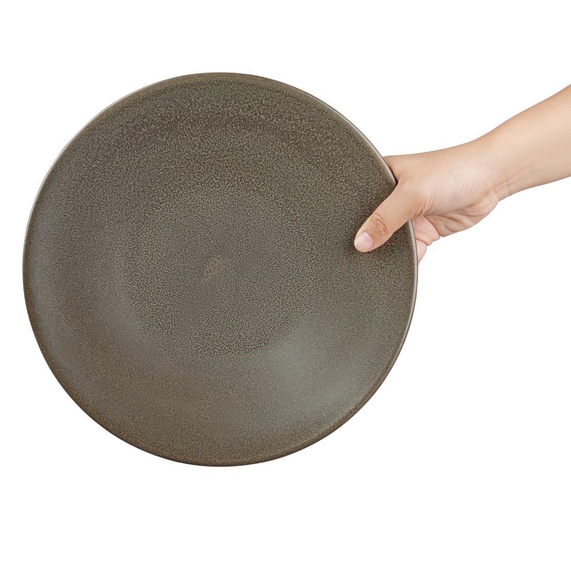 Picture of Olympia Ember Mahogany Coupe Plates 275mm (4 Pack)