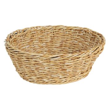 Picture of Olympia Polywicker Round Basket Light Brown 220mm
