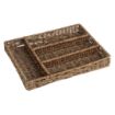 Picture of Olympia Polywicker Cutlery Organiser Dark Brown 340x250mm