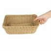Picture of Olympia Polywicker Rectangular Basket Light Brown 300x230mm