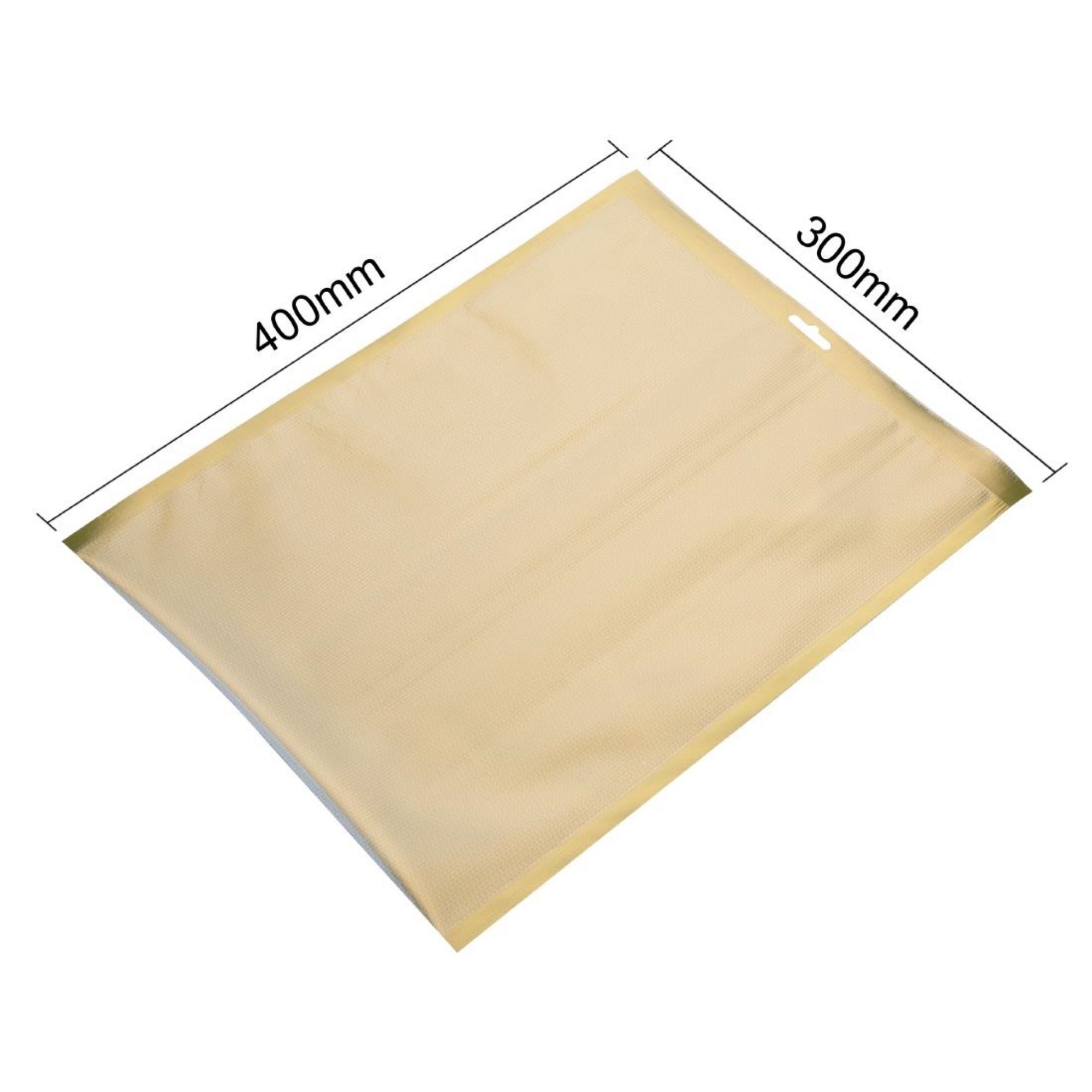 Picture of Vogue Gold Embossed Vacuum Pouches 300x400mm (100 Pack)