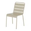 Picture of Bolero Amalfi Slatted Steel Side Chairs Taupe (4 Pack)