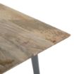 Picture of Bolero Bistro Dining Table Mango Wood Top Gunmetal Frame 1450mm