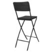 Picture of Bolero Folding Bar Chairs Black Wood-Effect (2 Pack)