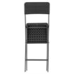 Picture of Bolero Folding Bar Chairs Black Wood-Effect (2 Pack)