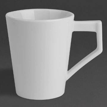 Picture of Olympia Whiteware Deco Cups 300ml (6 Pack)