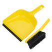 Picture of Jantex Dustpan & Brush Set - Yellow