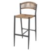 Picture of Bolero Eden PE Twist Rattan Outdoor Bar Stools Natural (2 Pack)
