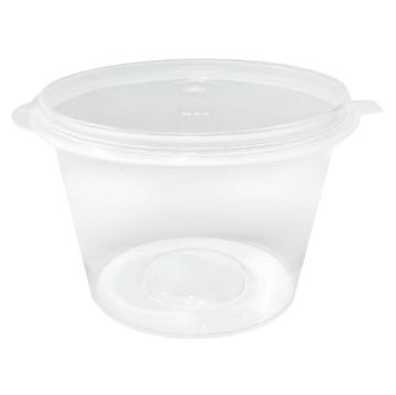 Picture of Fiesta Recyclable Portion Pots with Lids 100ml (50 Pack)