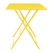 Picture of Bolero Perth Mellow Yellow Pavement Style Square Table 600mm