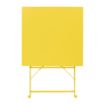 Picture of Bolero Perth Mellow Yellow Pavement Style Square Table 600mm