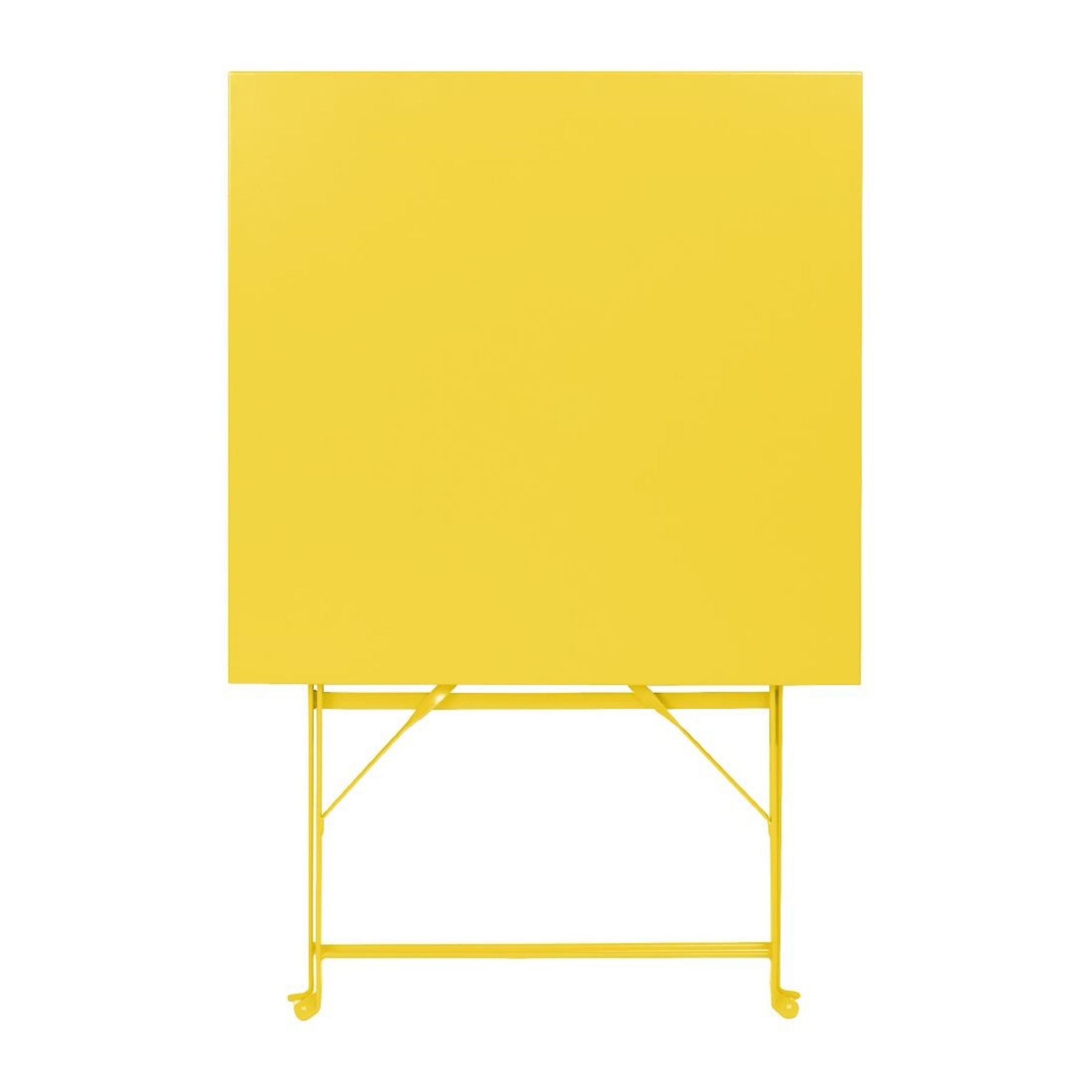 Picture of Bolero Perth Mellow Yellow Pavement Style Square Table 600mm
