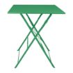Picture of Bolero Perth Forest Green Pavement Style Square Table 600mm
