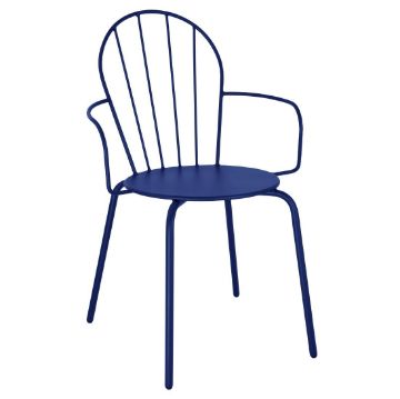 Picture of Bolero Adeline Arm Chairs Dark Navy (4 Pack)