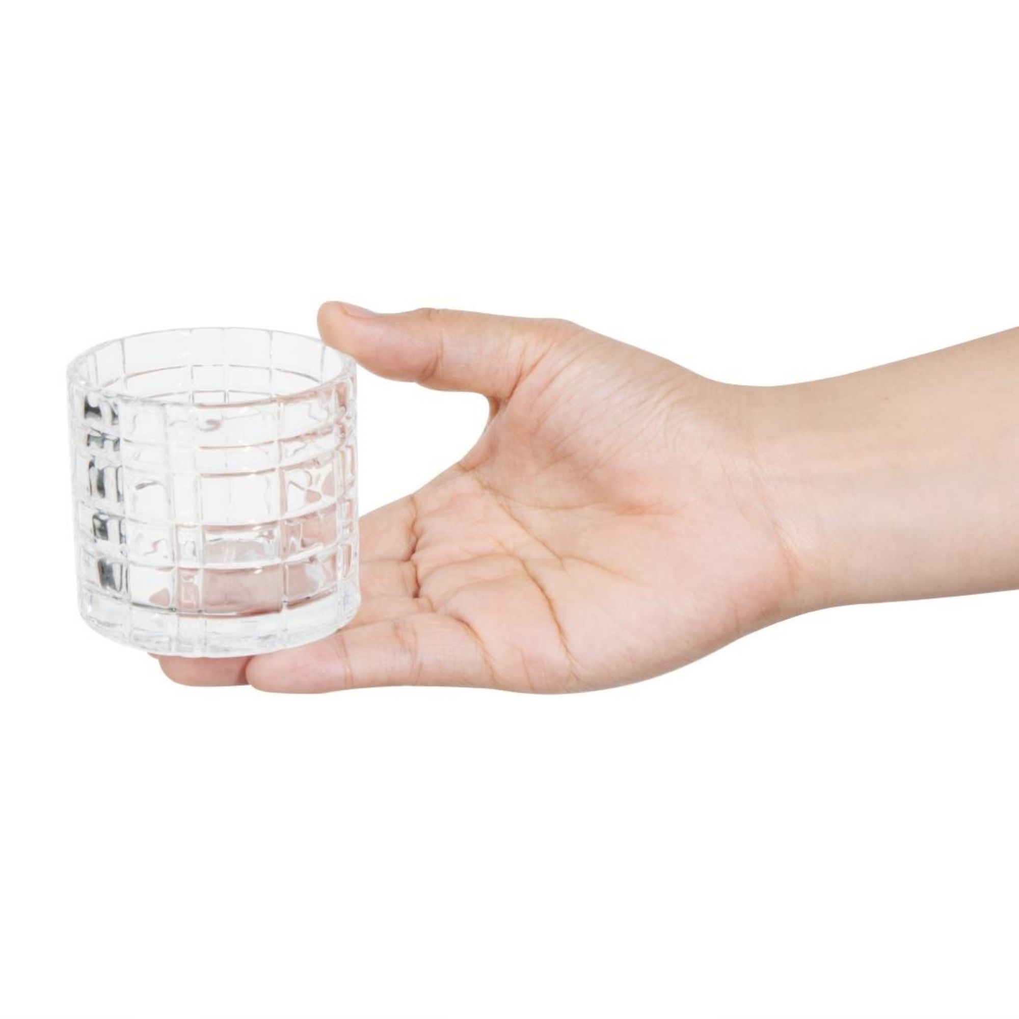 Picture of Olympia Geo Glass Tealight Holders 64x57mm (6 Pack)