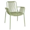 Picture of Bolero Melbourne Rope Design Arm Chairs Light Green (4 Pack)