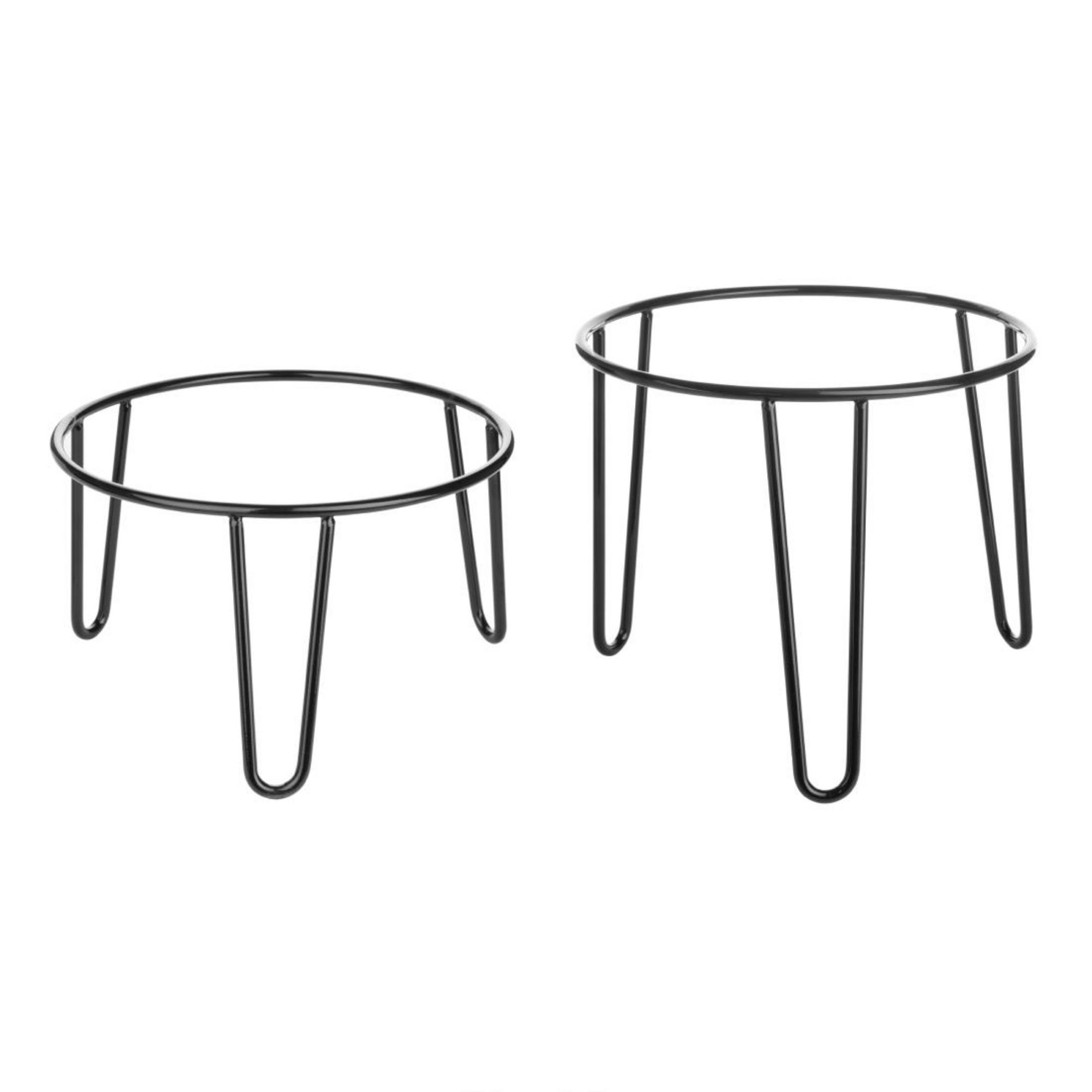 Picture of Olympia Non-Slip Riser Round Black Wire 210x120mm