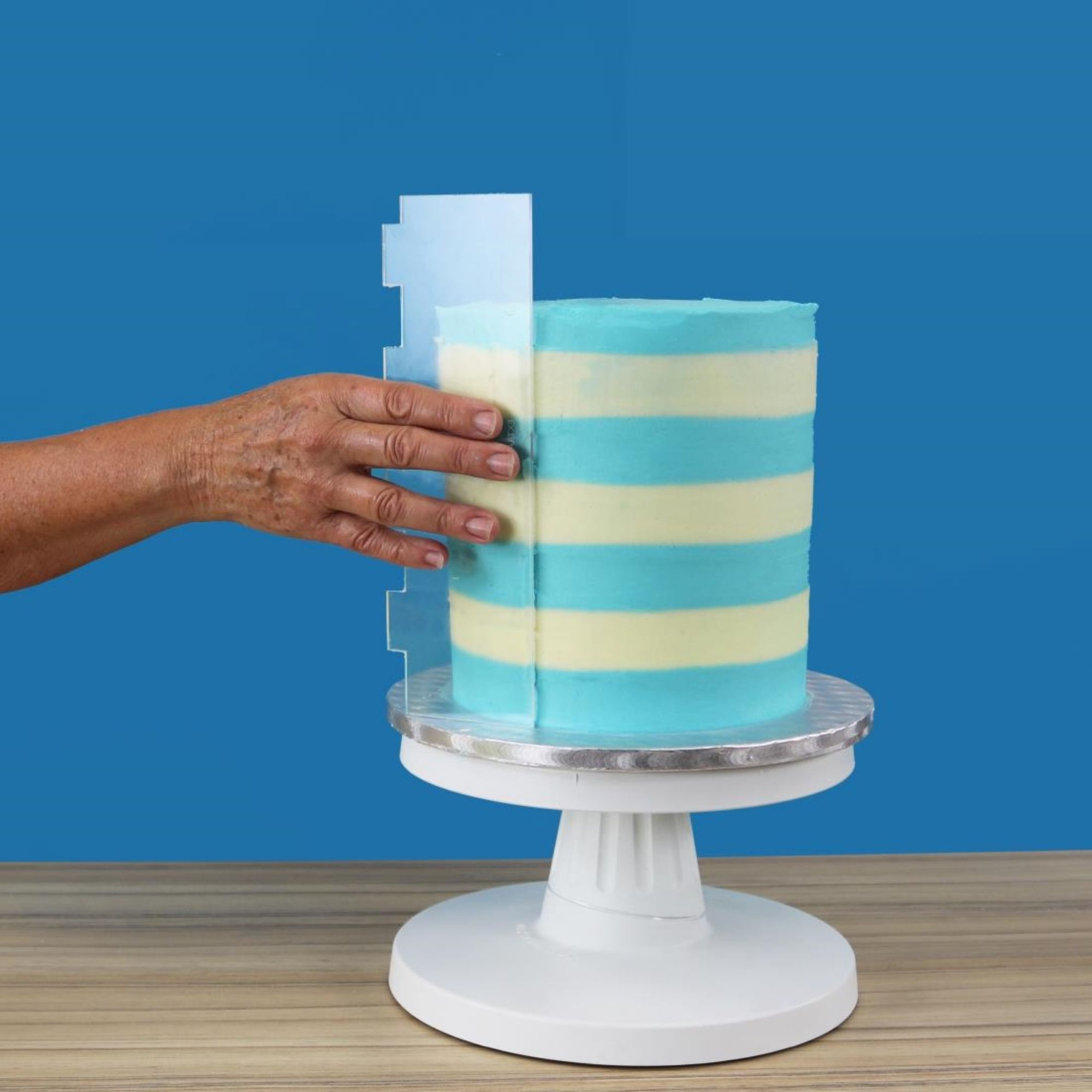 Picture of PME Side Scrapers Patterned Acrylic Extra Wide Stripes 255mm