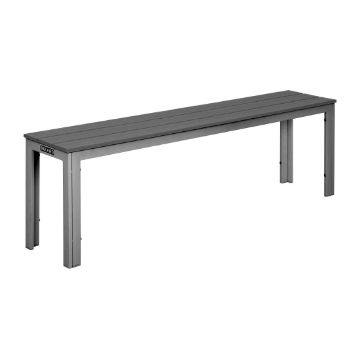 Picture of Bolero Valletta Grey Slatted Benches (2 Pack)