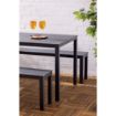 Picture of Bolero Valletta Grey Slatted Outdoor Table 1560mm