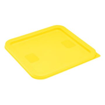 Picture of Hygiplas Square Food Storage Container Lid Yellow Medium
