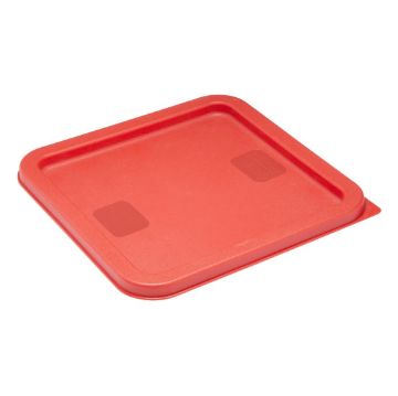 Picture of Hygiplas Square Food Storage Container Lid Red Medium