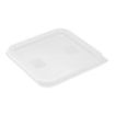 Picture of Hygiplas Square Food Storage Container Lid White Small