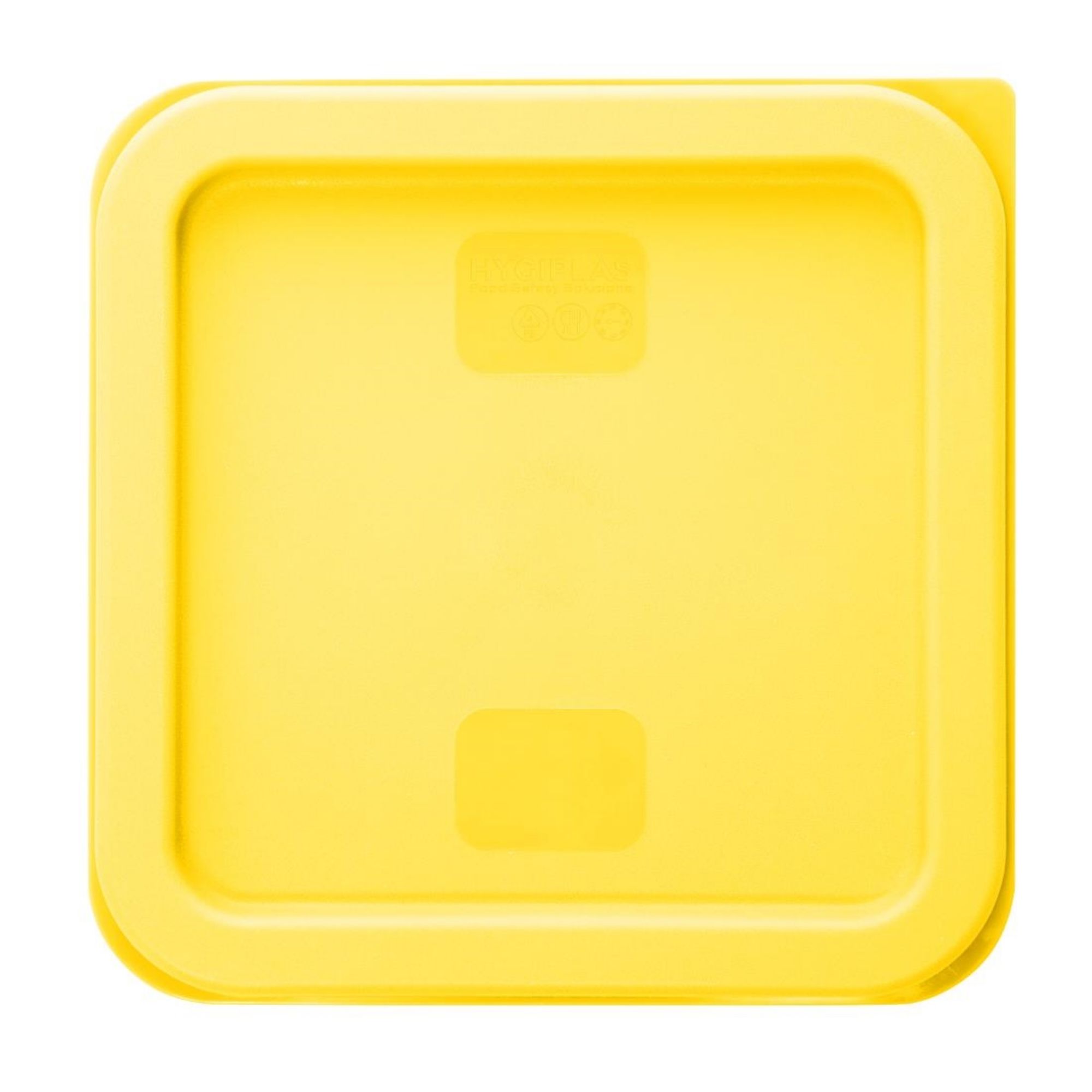 Picture of Hygiplas Square Food Storage Container Lid Yellow Small