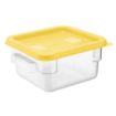 Picture of Hygiplas Square Food Storage Container Lid Yellow Small
