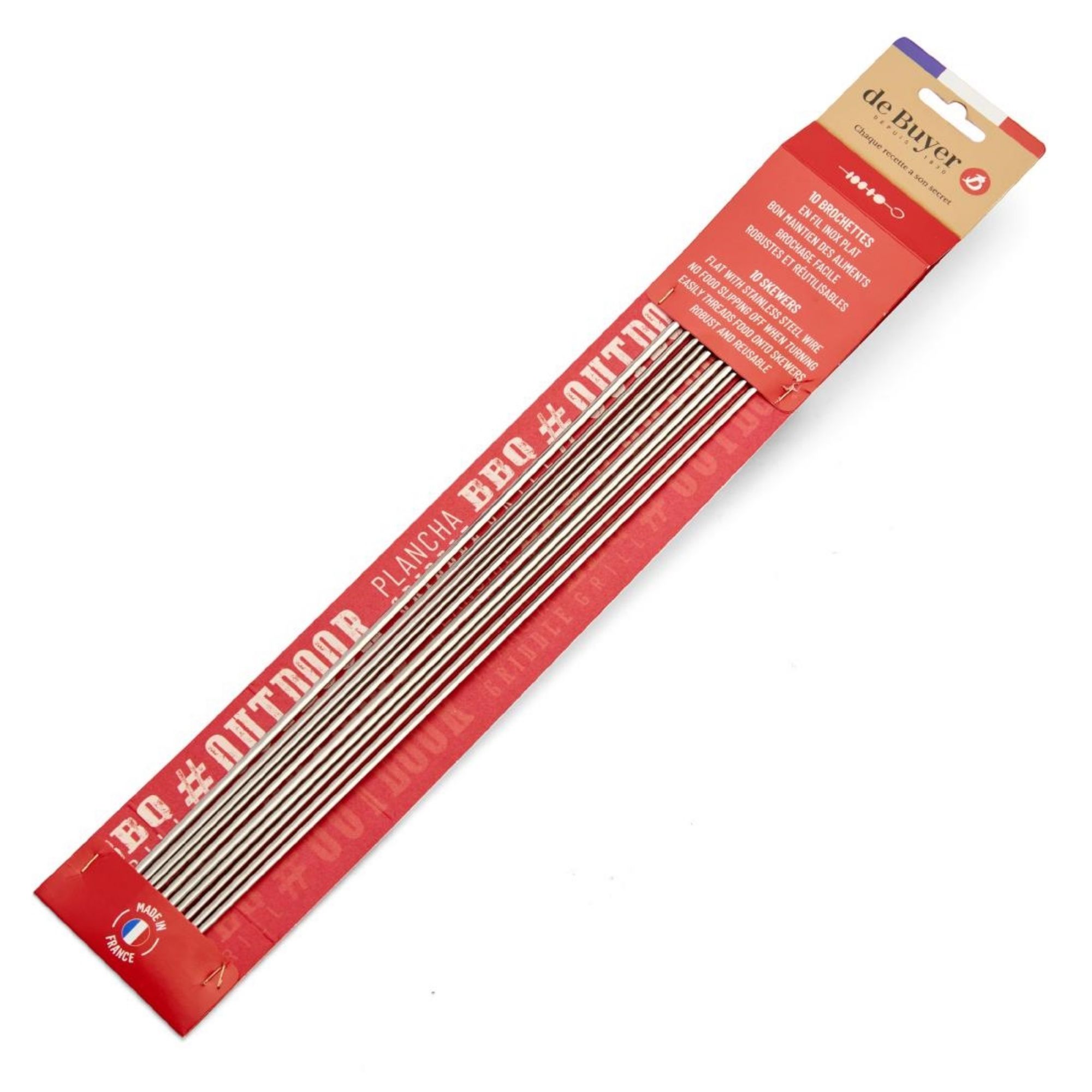 Picture of De Buyer Stainless Steel Skewers 400mm (10 pack)