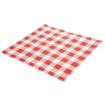 Picture of Fiesta Compostable Red Gingham Greaseproof Sheets 380x310mm (Pack 200) - HY782