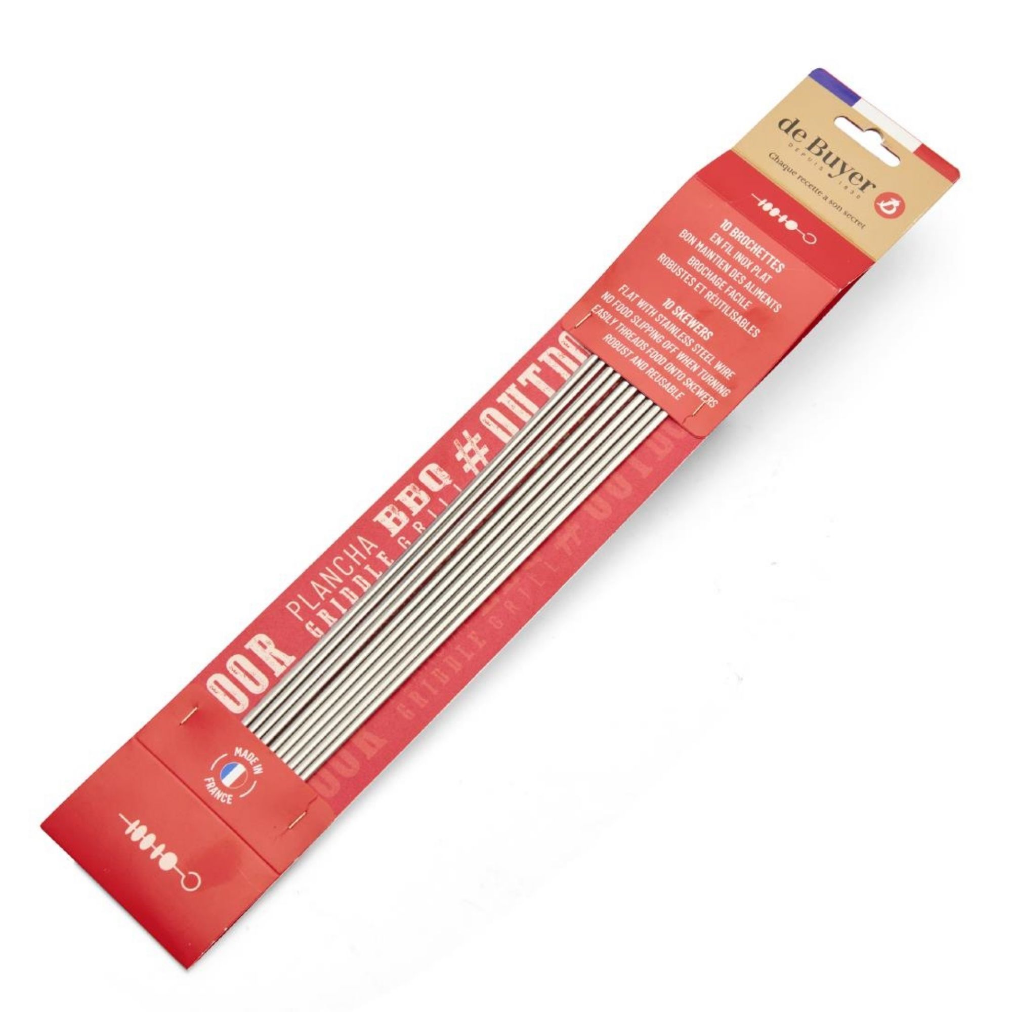 Picture of De Buyer Stainless Steel Skewers 350mm (10 pack)