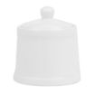 Picture of Olympia Whiteware Pier Sugar Bowls with Lids 250ml (6 Pack)