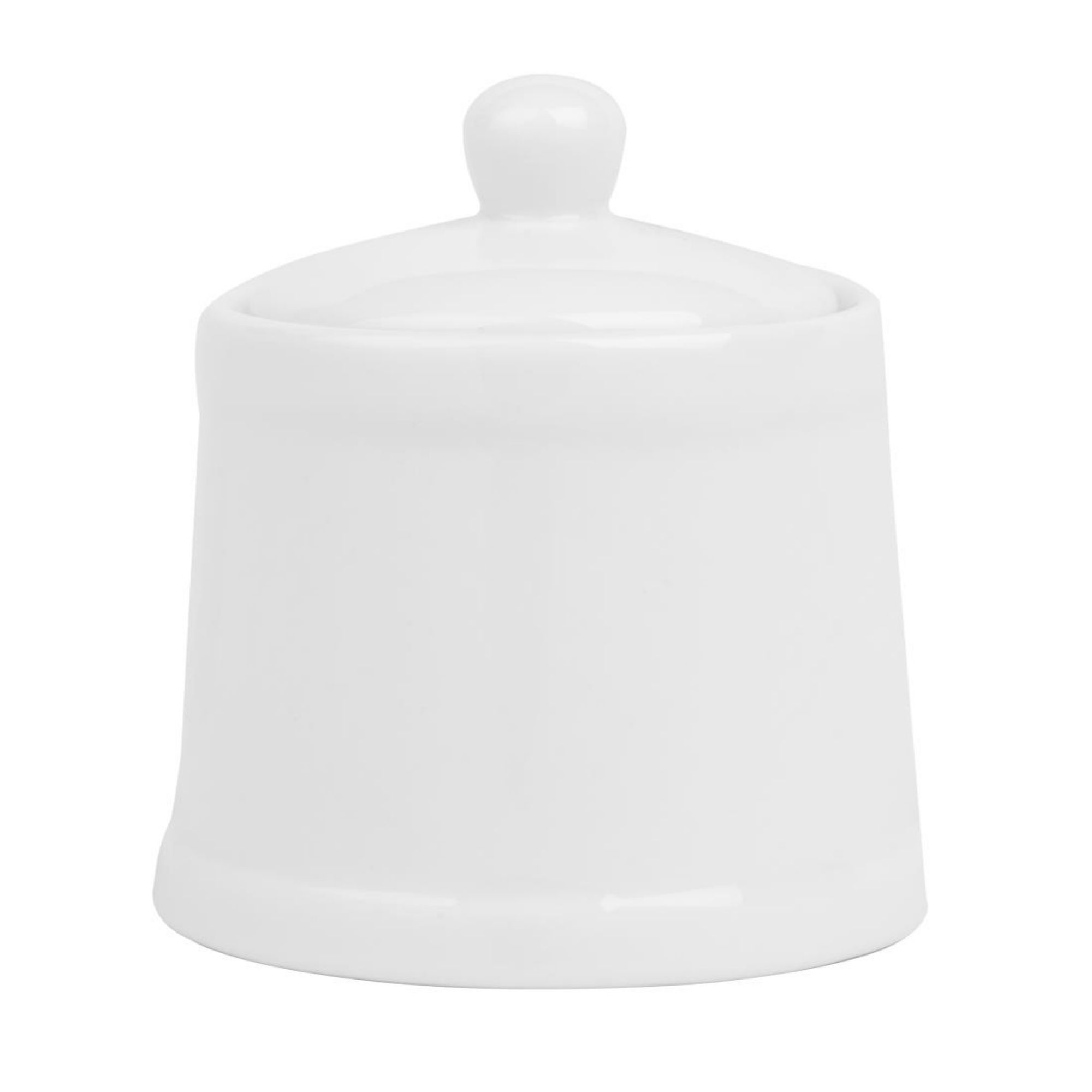 Picture of Olympia Whiteware Pier Sugar Bowls with Lids 250ml (6 Pack)