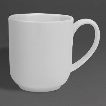 Picture of Olympia Whiteware Large Rounded Mugs 410ml (6 Pack)