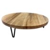 Picture of Olympia Round Display Stand Mango Wood with Metal Legs 300x80mm