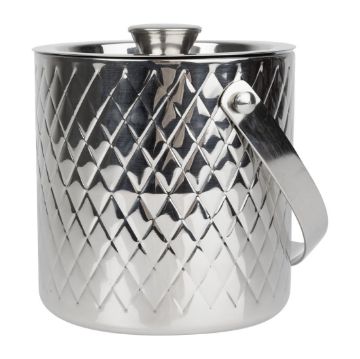 Picture of Olympia Geo Double Wall Ice Bucket Stainless Steel 1950ml