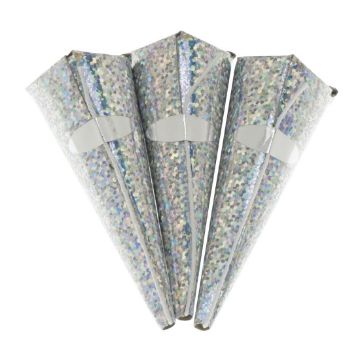 Picture of Swantex Silver Holographic Cone Party Poppers (50 pack)