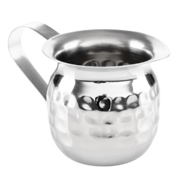 Picture of Olympia Hammered Stainless Steel Mini Milk Jug 78ml (6 Pack)