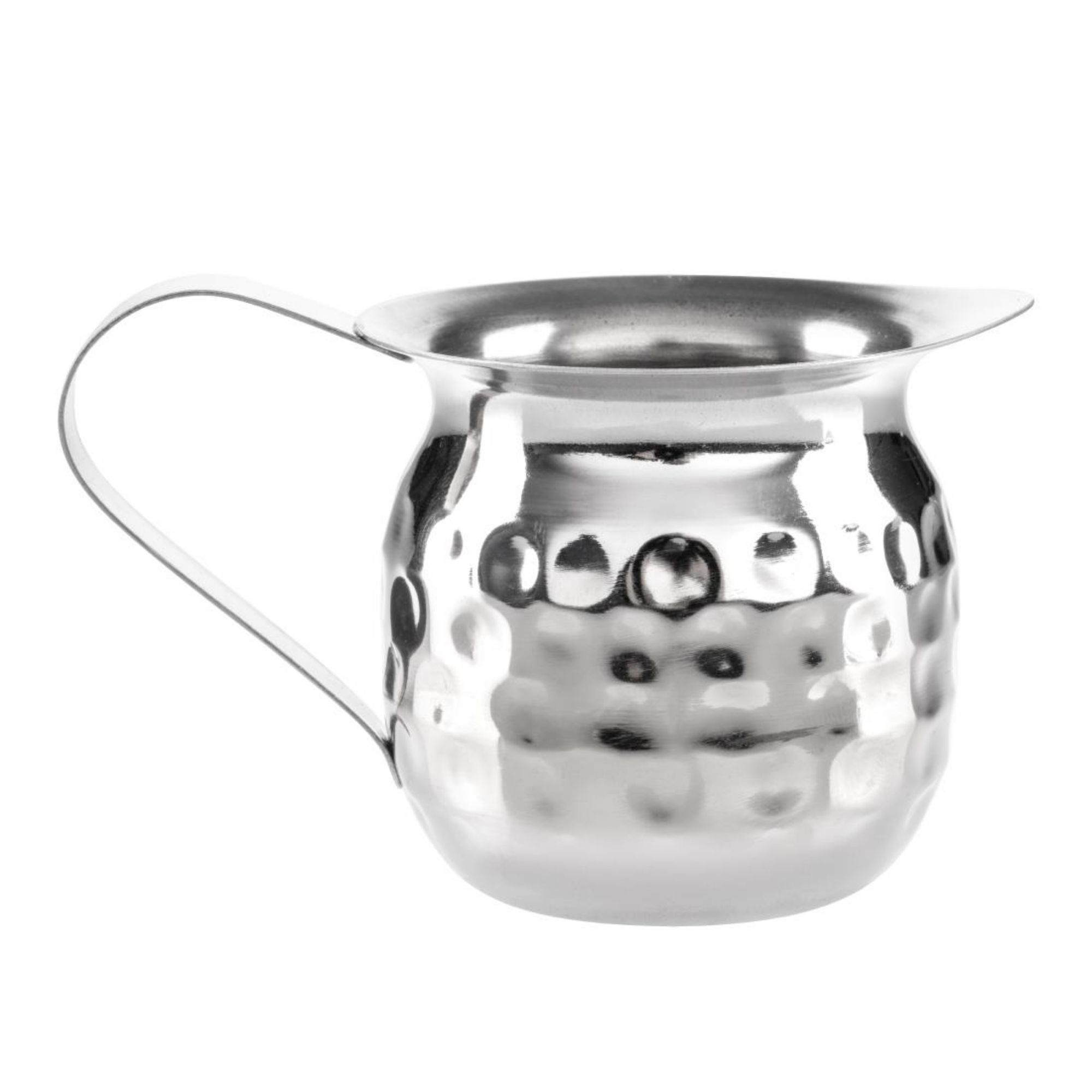 Picture of Olympia Hammered Stainless Steel Mini Milk Jug 78ml (6 Pack)