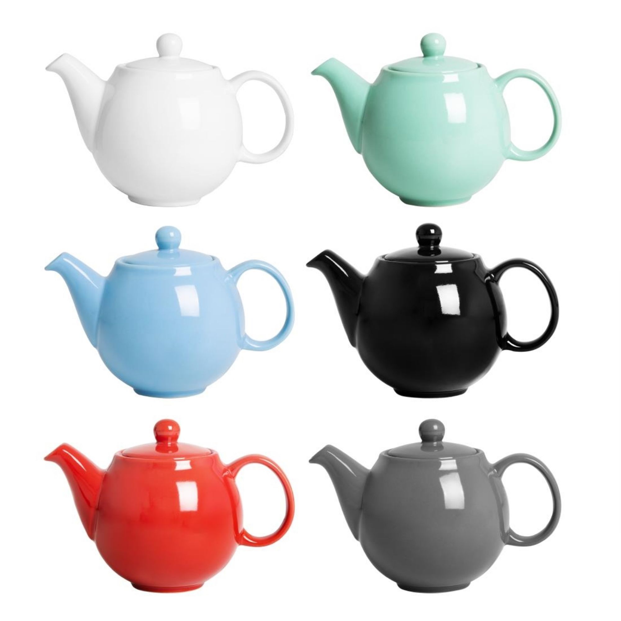 Picture of Olympia Café Teapot Blue 450ml (2 Pack)