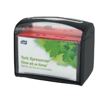 Picture of Tork Xpressnap Tabletop Napkin Dispenser Black