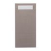 Picture of Europochette Extra Size Greige Cutlery Pouch with White Airlaid Napkin (200 pack)